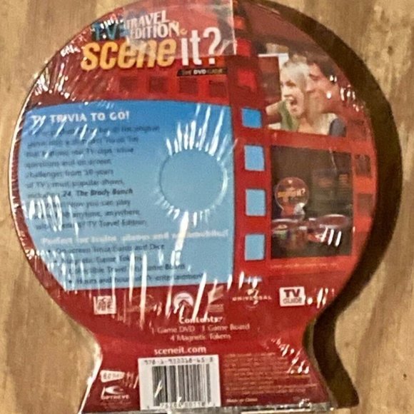 Scene It? TV Trivia Game DVD Travel Edition Trivia To Go Board Game Sealed - Picture 2 of 2